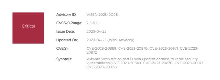 VMware Addresses Critical Security Vulnerabilities